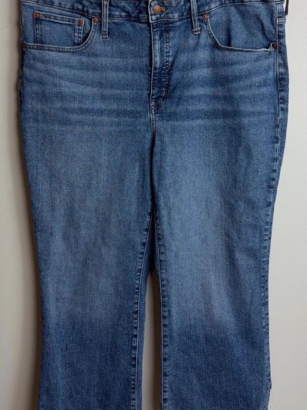 Madewell Cali Demi-Boot Jeans Plus Size 20W Blue Denim Stretch Women’s